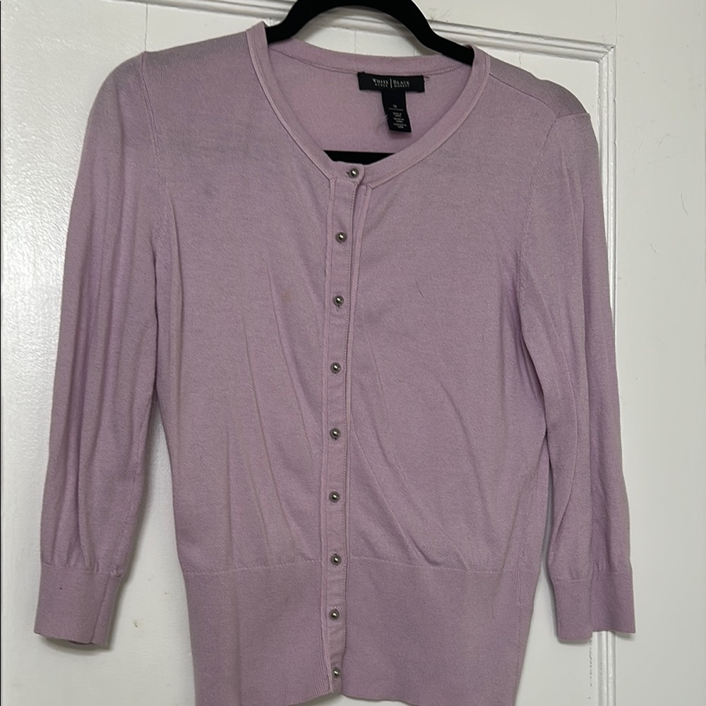 Vince Camuto Purple Cardigan Sweater